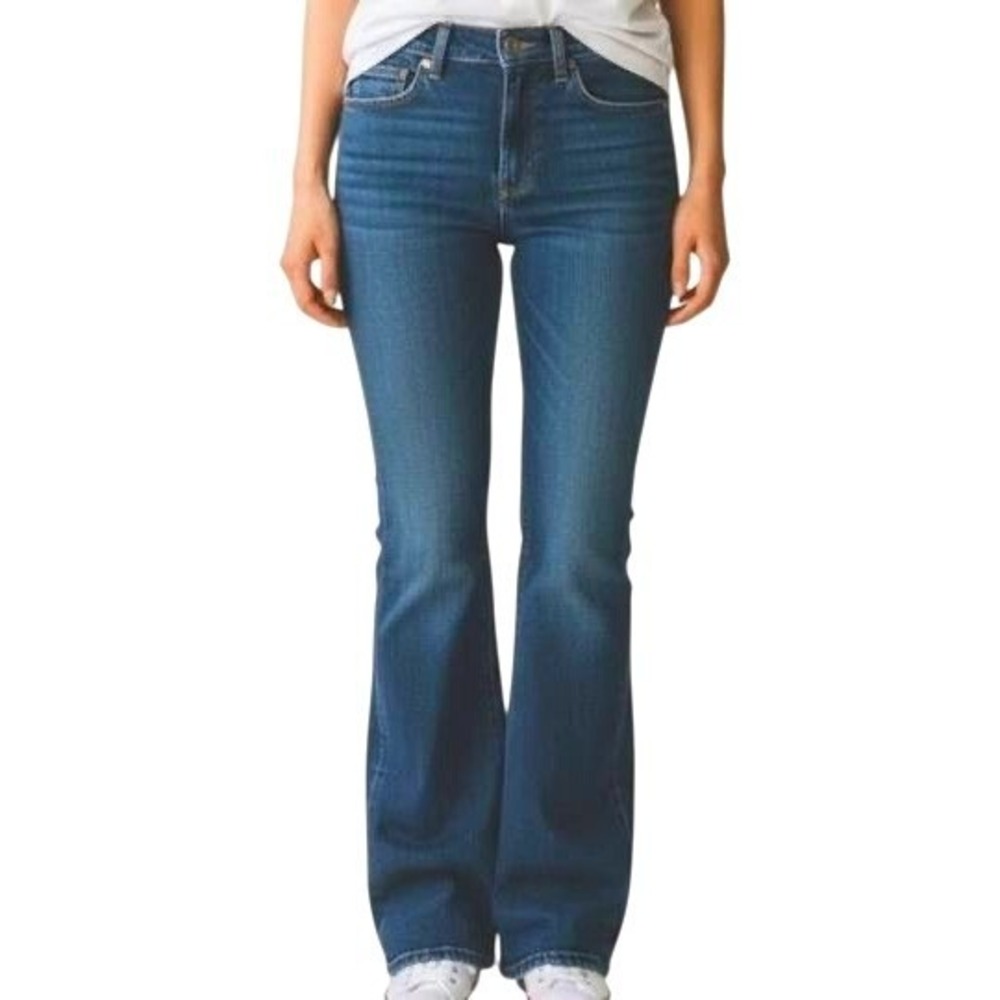 Seven For All Mankind Ginger Flare Denim Jean Women's Blue Size 30 Boho